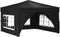 vidaXL - Partytent - inklapbaar - met - zijwanden - 3x3 - m - zwart