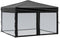 vidaXL - Partytent - inklapbaar - met - zijwanden - 3x3 - m - zwart