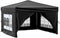 vidaXL - Partytent - inklapbaar - met - zijwanden - 3x3 - m - zwart