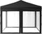 vidaXL - Partytent - inklapbaar - met - zijwanden - 3x3 - m - zwart