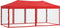 vidaXL - Partytent - inklapbaar - met - zijwanden - 3x6 - m - rood