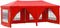 vidaXL - Partytent - inklapbaar - met - zijwanden - 3x6 - m - rood
