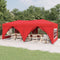 vidaXL - Partytent - inklapbaar - met - zijwanden - 3x6 - m - rood