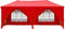 vidaXL - Partytent - inklapbaar - met - zijwanden - 3x6 - m - rood