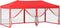 vidaXL - Partytent - inklapbaar - met - zijwanden - 3x6 - m - rood