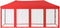 vidaXL - Partytent - inklapbaar - met - zijwanden - 3x6 - m - rood
