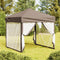 vidaXL - Partytent - inklapbaar - met - zijwanden - 3x6 - m - crèmekleurig