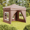vidaXL - Partytent - inklapbaar - met - zijwanden - 3x6 - m - antracietkleurig