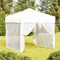 vidaXL - Partytent - inklapbaar - met - zijwanden - 3x6 - m - crèmekleurig