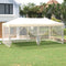 vidaXL - Partytent - inklapbaar - met - zijwanden - 3x6 - m - crèmekleurig