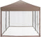 vidaXL - Partytent - inklapbaar - met - zijwanden - 3x6 - m - taupe
