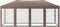 vidaXL - Partytent - inklapbaar - met - zijwanden - 3x6 - m - taupe