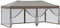 vidaXL - Partytent - inklapbaar - met - zijwanden - 3x6 - m - taupe