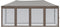 vidaXL - Partytent - inklapbaar - met - zijwanden - 3x6 - m - taupe