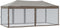 vidaXL - Partytent - inklapbaar - met - zijwanden - 3x6 - m - taupe