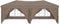 vidaXL - Partytent - inklapbaar - met - zijwanden - 3x6 - m - taupe