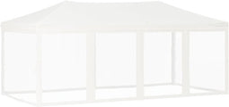 vidaXL - Partytent - inklapbaar - met - zijwanden - 3x6 - m - wit