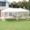 vidaXL - Partytent - inklapbaar - met - zijwanden - 3x6 - m - wit