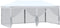 vidaXL - Partytent - inklapbaar - met - zijwanden - 3x6 - m - wit