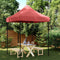 vidaXL - Partytent - inklapbaar - pop-up - 200x200x306 - cm - bordeauxrood