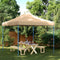 vidaXL - Partytent - inklapbaar - pop-up - 292x292x315 - cm - beige