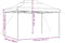 vidaXL - Partytent - inklapbaar - pop-up - 410x279x315 - cm - bruin