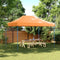 vidaXL - Partytent - inklapbaar - pop-up - 410x279x315 - cm - oranje