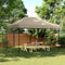 vidaXL - Partytent - inklapbaar - pop-up - 410x279x315 - cm - taupe