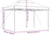 vidaXL - Partytent - inklapbaar - pop-up - 410x279x315 - cm - taupe