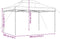 vidaXL - Partytent - inklapbaar - pop-up - 440x292x315 - cm - beige