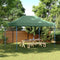 vidaXL - Partytent - inklapbaar - pop-up - 440x292x315 - cm - groen