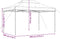vidaXL - Partytent - inklapbaar - pop-up - 440x292x315 - cm - bordeauxrood