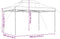 vidaXL - Partytent - inklapbaar - pop-up - 440x292x315 - cm - taupe
