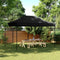 vidaXL - Partytent - inklapbaar - pop-up - 440x292x315 - cm - zwart