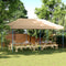 vidaXL - Partytent - inklapbaar - pop-up - 580x292x315 - cm - beige