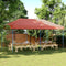 vidaXL - Partytent - inklapbaar - pop-up - 580x292x315 - cm - terracotta