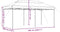vidaXL - Partytent - inklapbaar - pop-up - 580x292x315 - cm - taupe