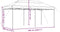 vidaXL - Partytent - inklapbaar - pop-up - 580x292x315 - cm - zwart