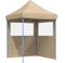 vidaXL - Partytent - inklapbaar - pop-up - met - 2 - zijwanden - beige
