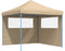 vidaXL - Partytent - inklapbaar - pop-up - met - 2 - zijwanden - beige