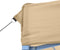 vidaXL - Partytent - inklapbaar - pop-up - met - 2 - zijwanden - beige