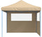 vidaXL - Partytent - inklapbaar - pop-up - met - 2 - zijwanden - beige