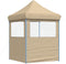 vidaXL - Partytent - inklapbaar - pop-up - met - 2 - zijwanden - beige