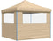vidaXL - Partytent - inklapbaar - pop-up - met - 2 - zijwanden - beige