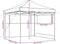 vidaXL - Partytent - inklapbaar - pop-up - met - 2 - zijwanden - beige