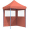 vidaXL - Partytent - inklapbaar - pop-up - met - 2 - zijwanden - terracottakleurig