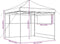 vidaXL - Partytent - inklapbaar - pop-up - met - 2 - zijwanden - terracottakleurig