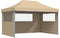 vidaXL - Partytent - inklapbaar - pop-up - met - 3 - zijwanden - beige