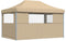 vidaXL - Partytent - inklapbaar - pop-up - met - 3 - zijwanden - beige