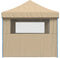 vidaXL - Partytent - inklapbaar - pop-up - met - 3 - zijwanden - beige